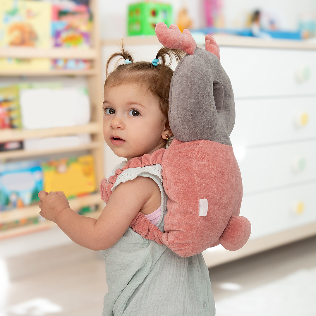 BabyJem Güvenlik Kopfschutz Rucksack Samt