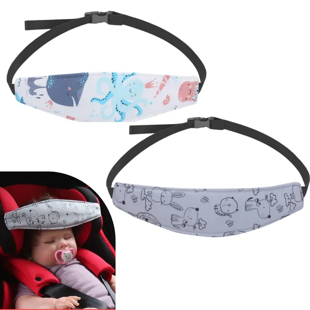 PandaEar Nursery Essentials Kopfstütze Baby Autositz 2er-Pack Baumwolle
