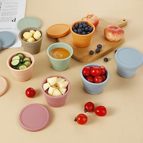 PandaEar Food Storage Babybehälter Silikon 120ml 12er Set