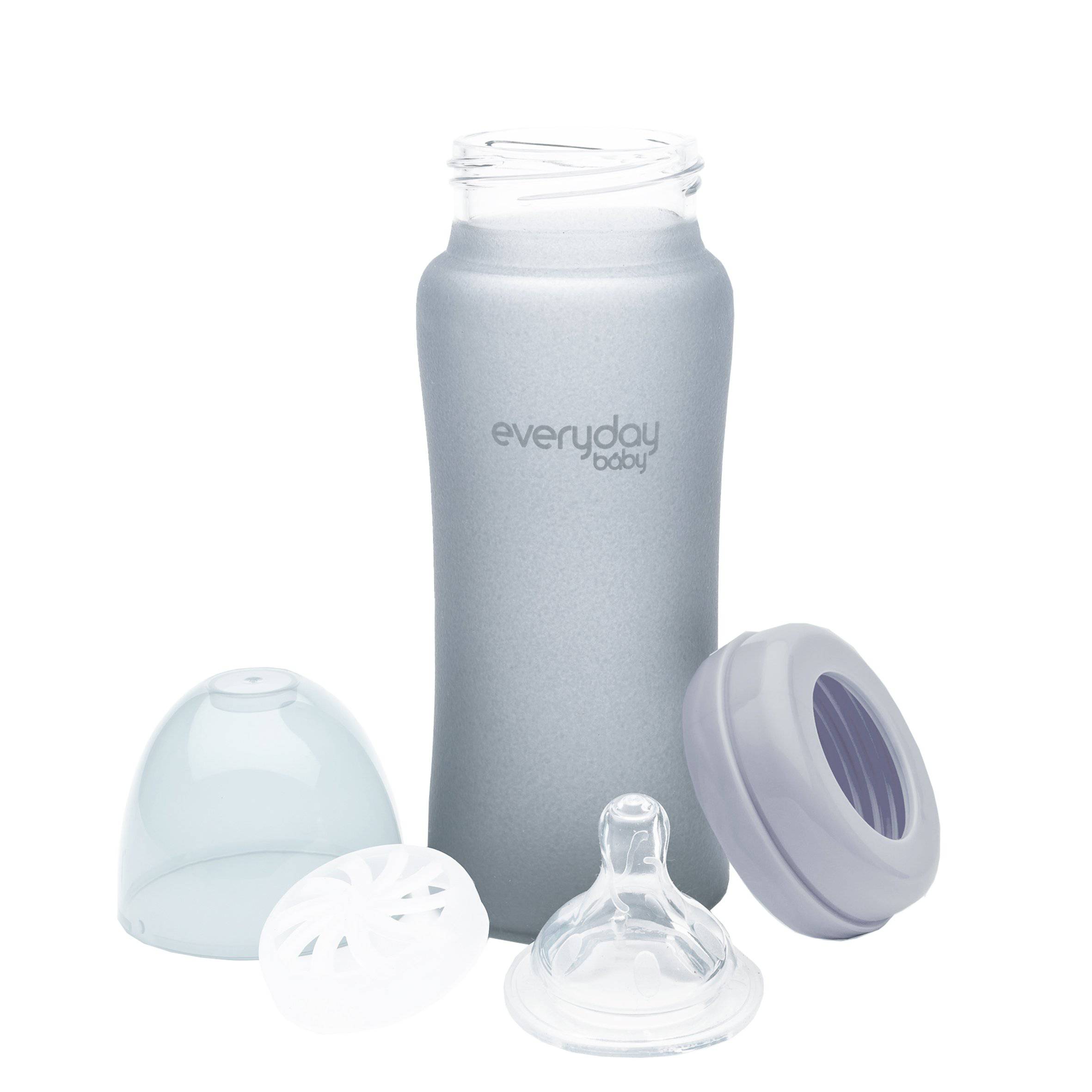 everyday baby Glass Bottles Glasflasche 300 ml Mint Green Silikon