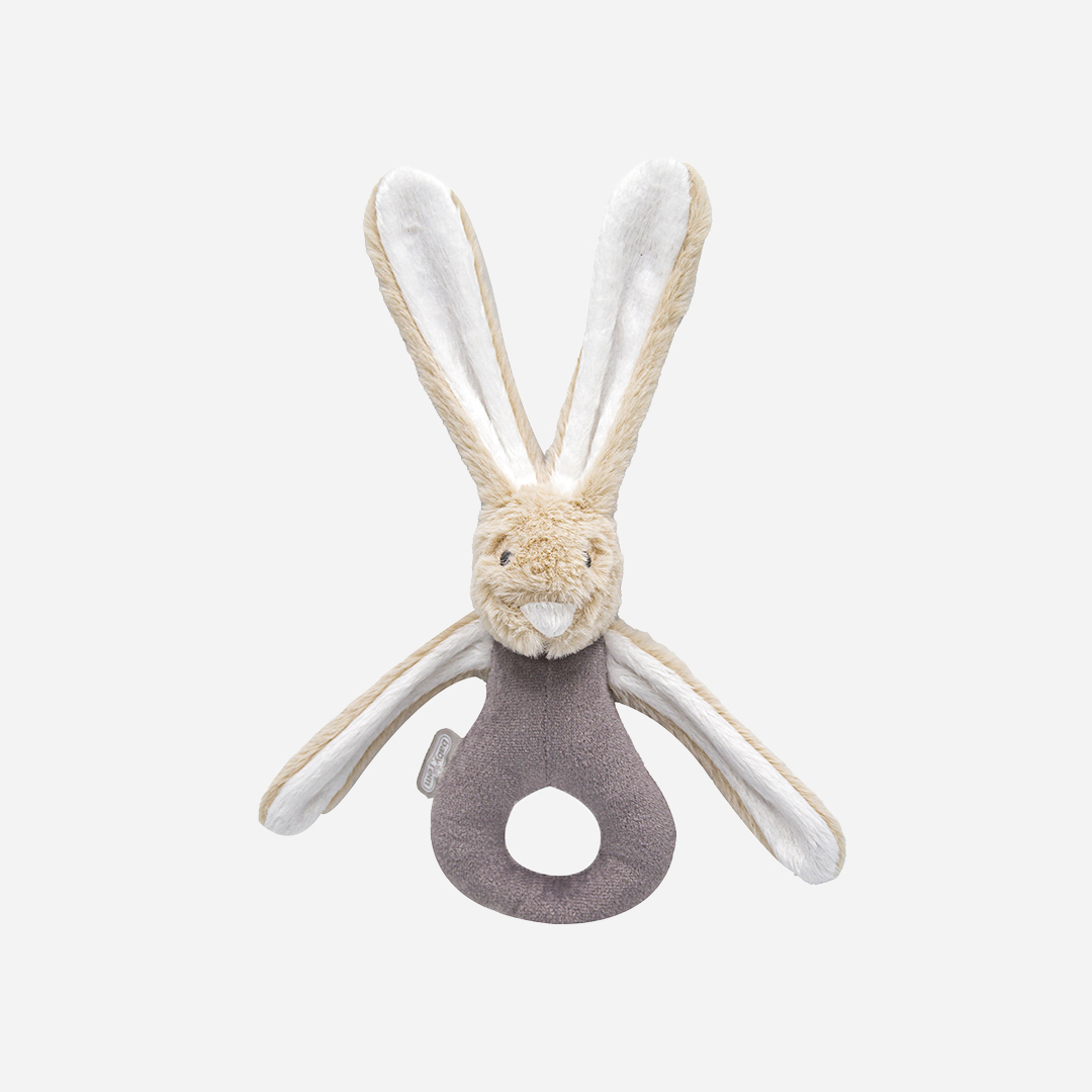 BabyJem Oyuncak Plüschrassel Hase klein pastel