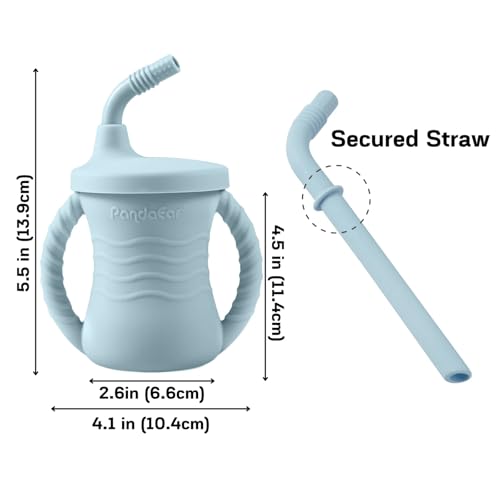 PandaEar Feeding Set Esslernset 9tlg Blau Silikon