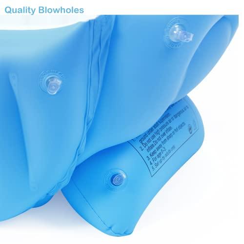 PandaEar aufblasbare Babybadewanne Blau mit Pumpe