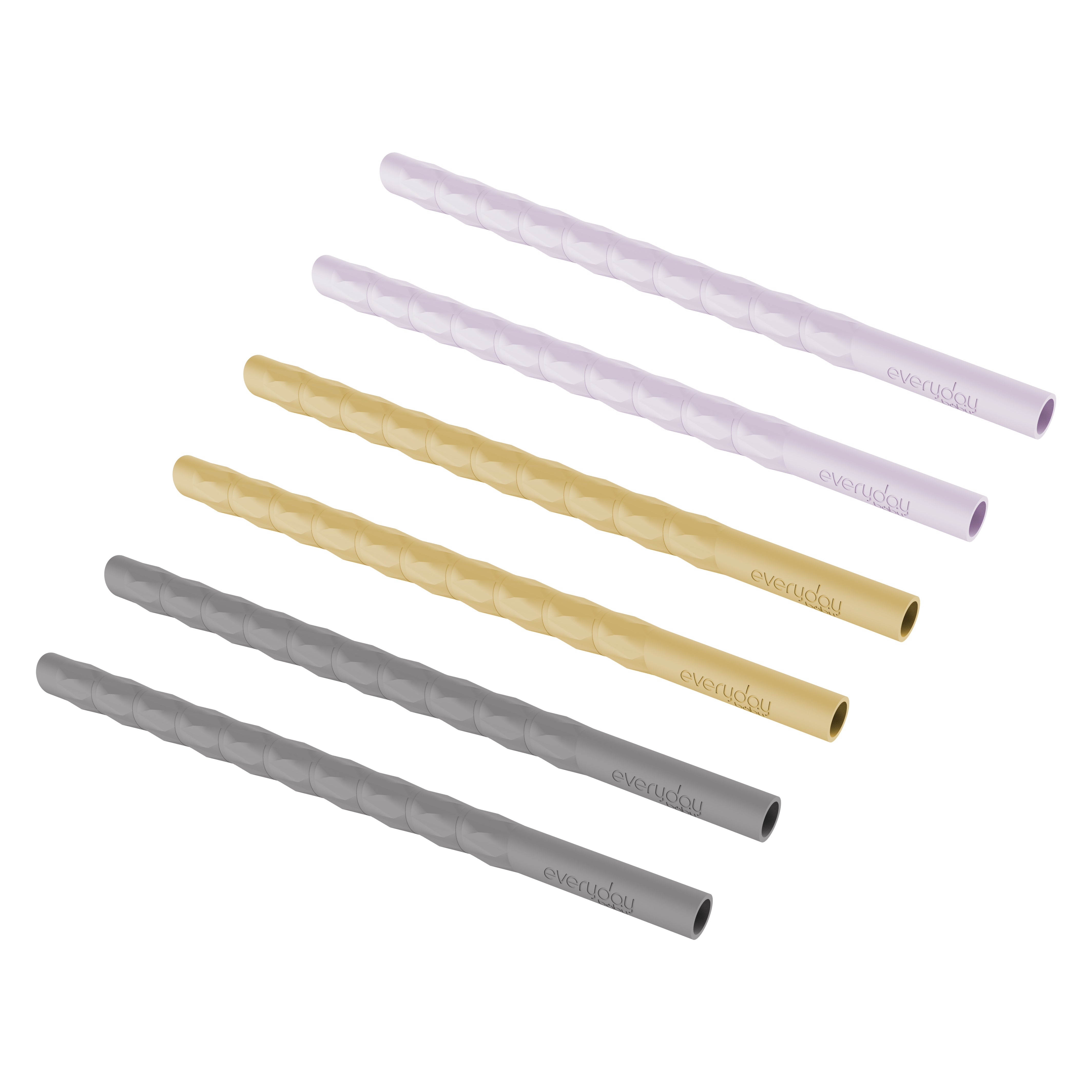 Everyday Baby Accessories Strohhalm Silikon 6er Pack Mix