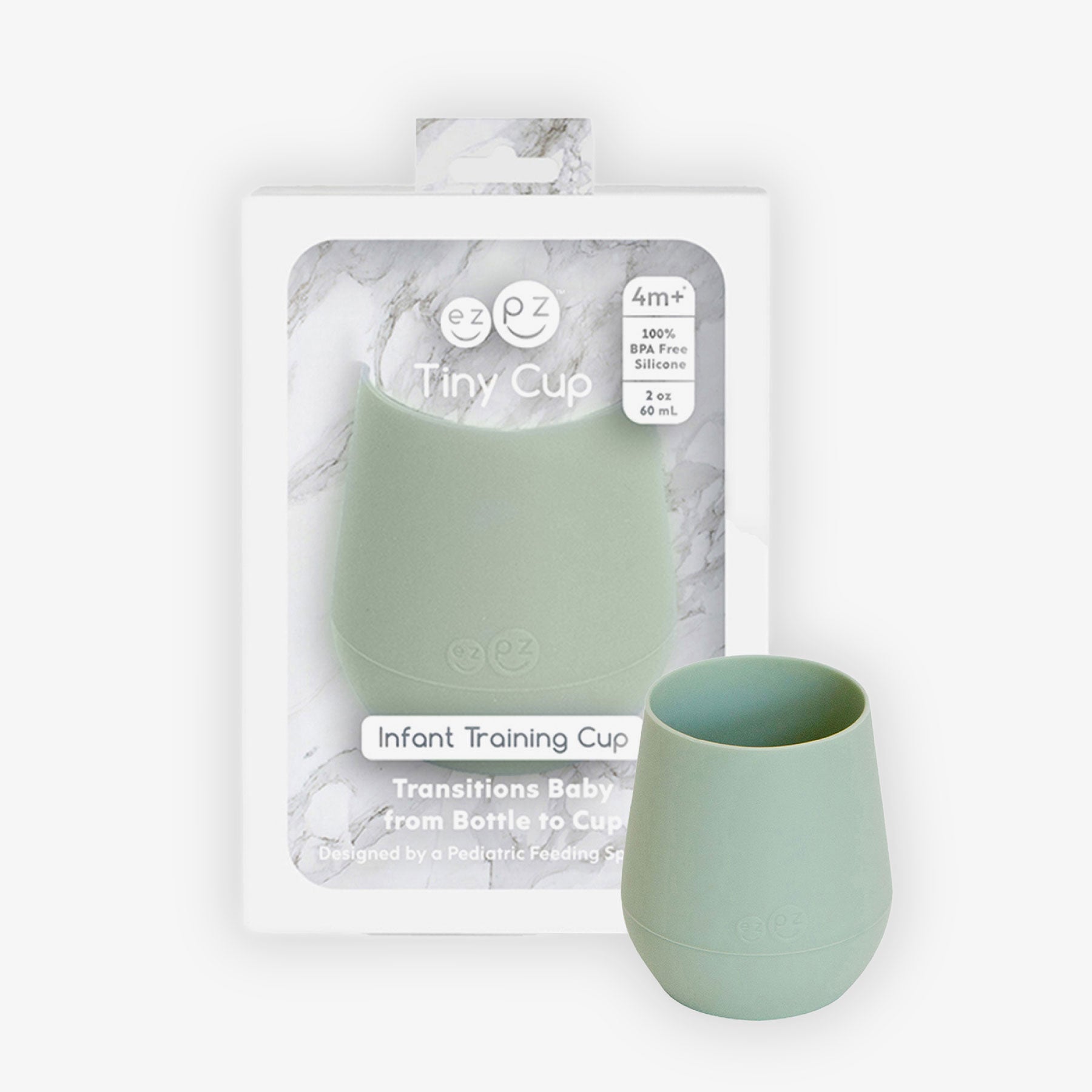 ezpz Tiny Collection Tiny Cup Babybecher Sage 5er-Pack