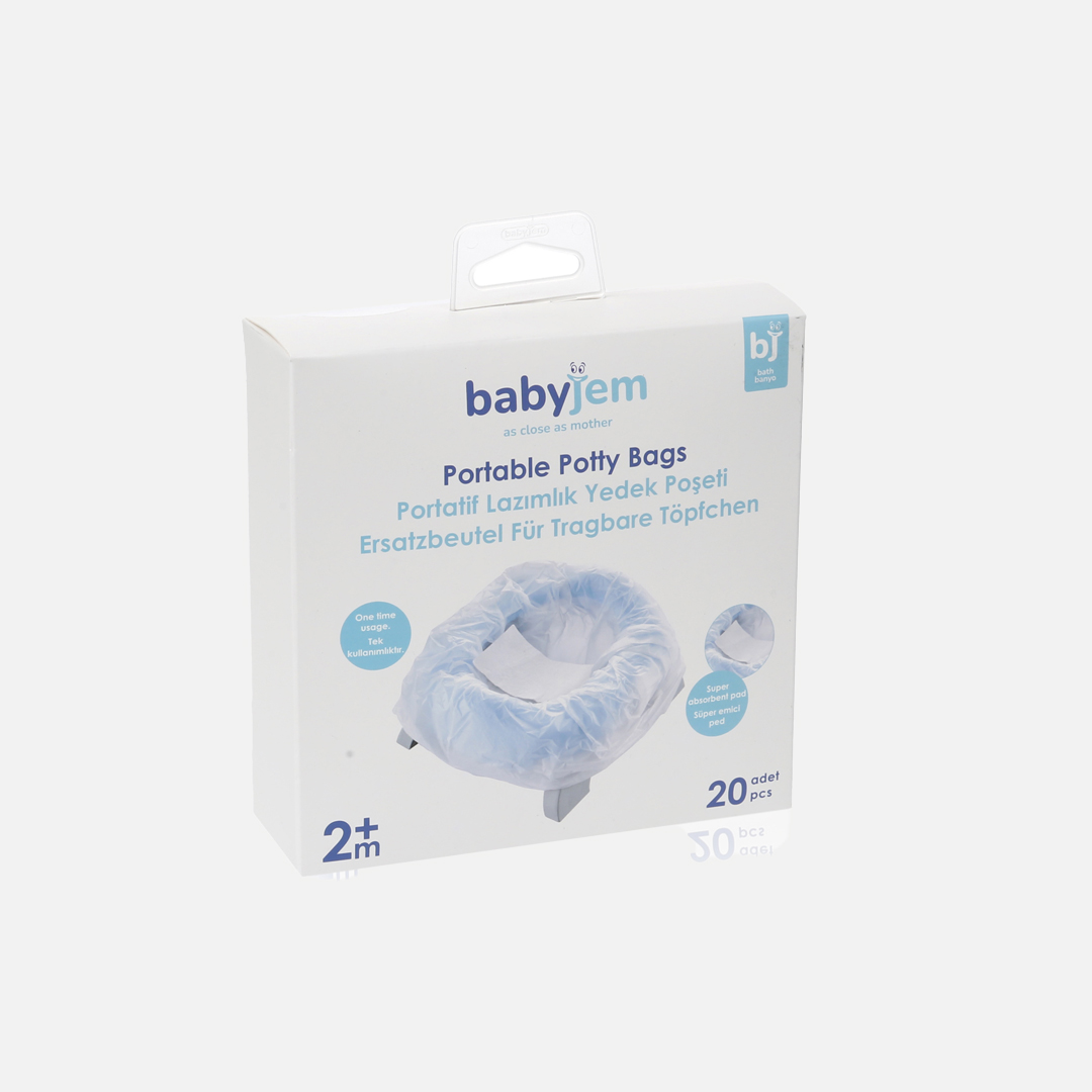 BabyJem Banyo Reisetöpfchen Beutel 20 Stück saugfähig