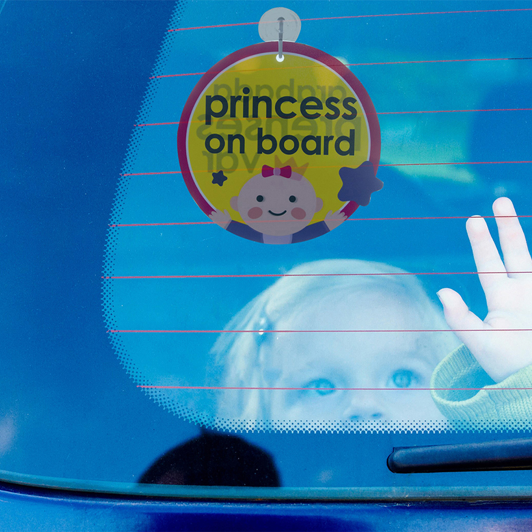 BabyJem Güvenlik Auto Schild Baby an Bord Saugnapf