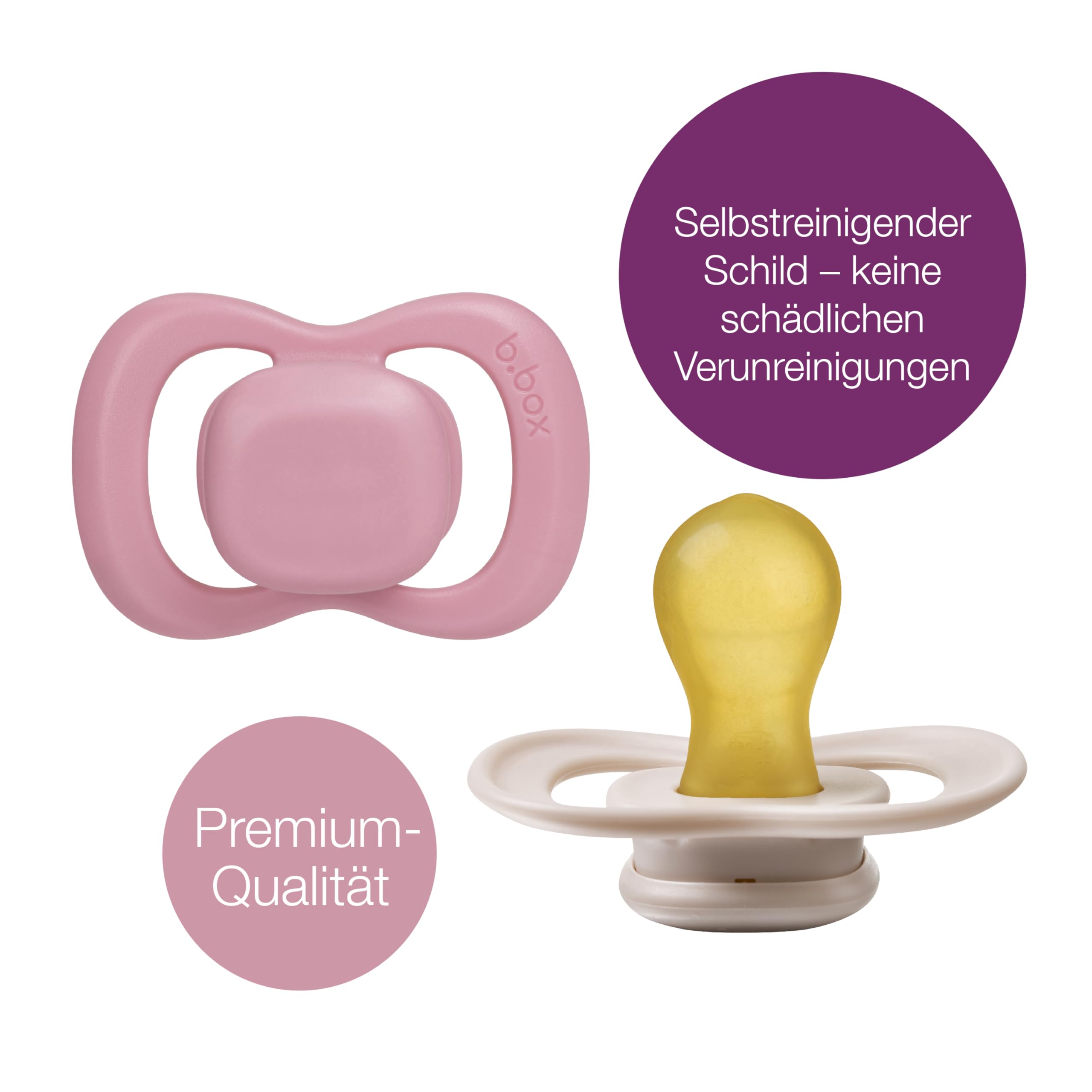 b.box Lunchbox Schnuller Größe 2 Latex 2er Pack ab 6M