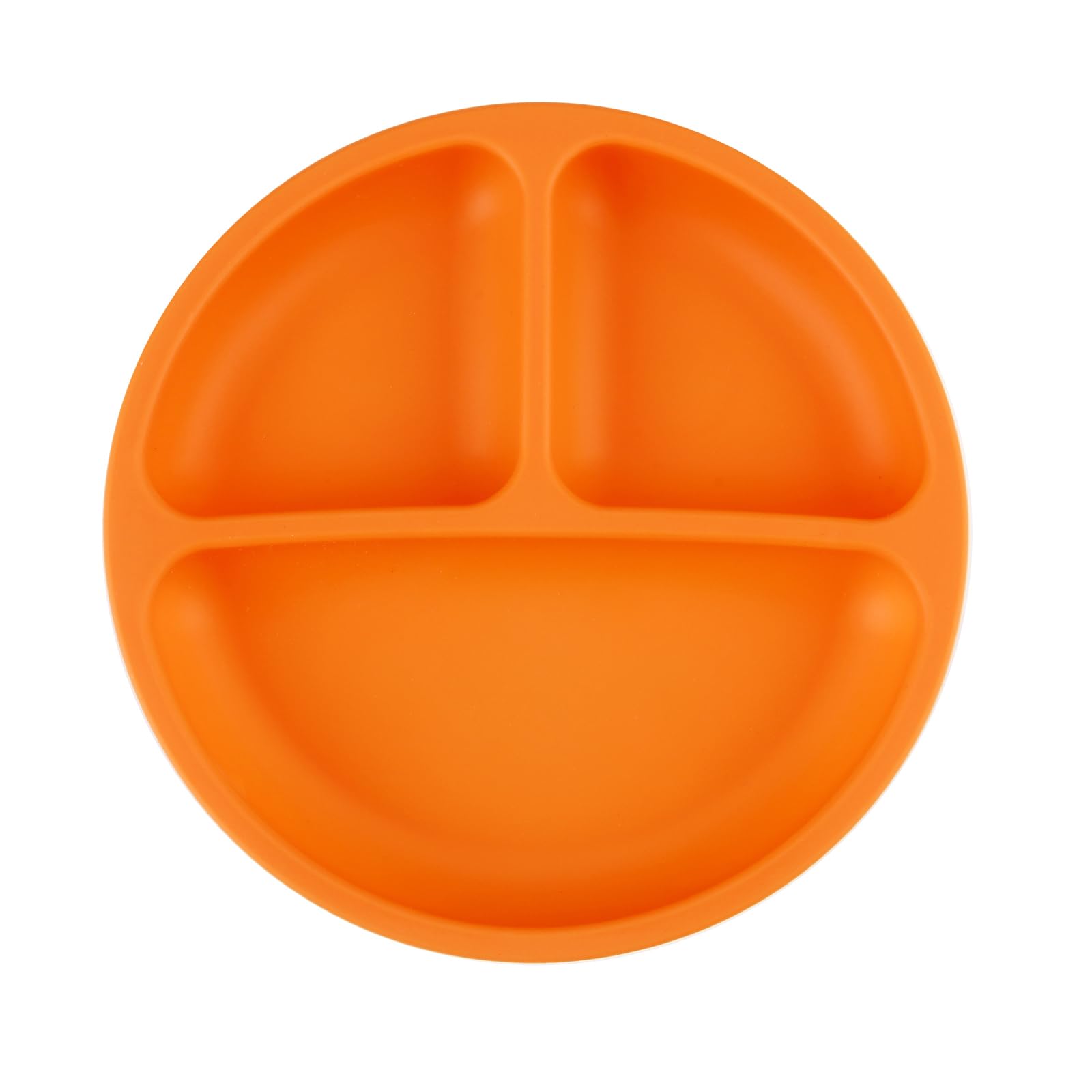 PandaEar Plates Abteilteller 3er Pack Orange Silikon