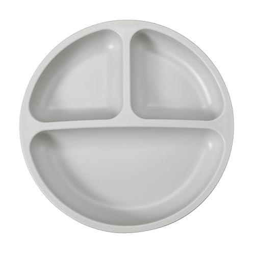 PandaEar Feeding Set Saugteller Löffel 4tlg Grau Grün