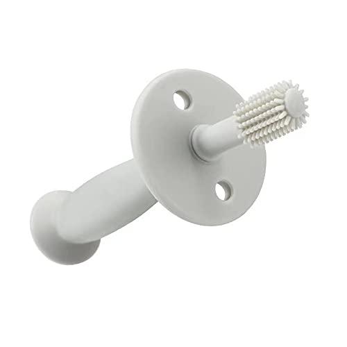PandaEar Fingerzahnbürste Baby Silikon Zahnputztrainer 2er blau