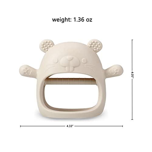 PandaEar Teethers Beißring 2er Pack Blau Rosa