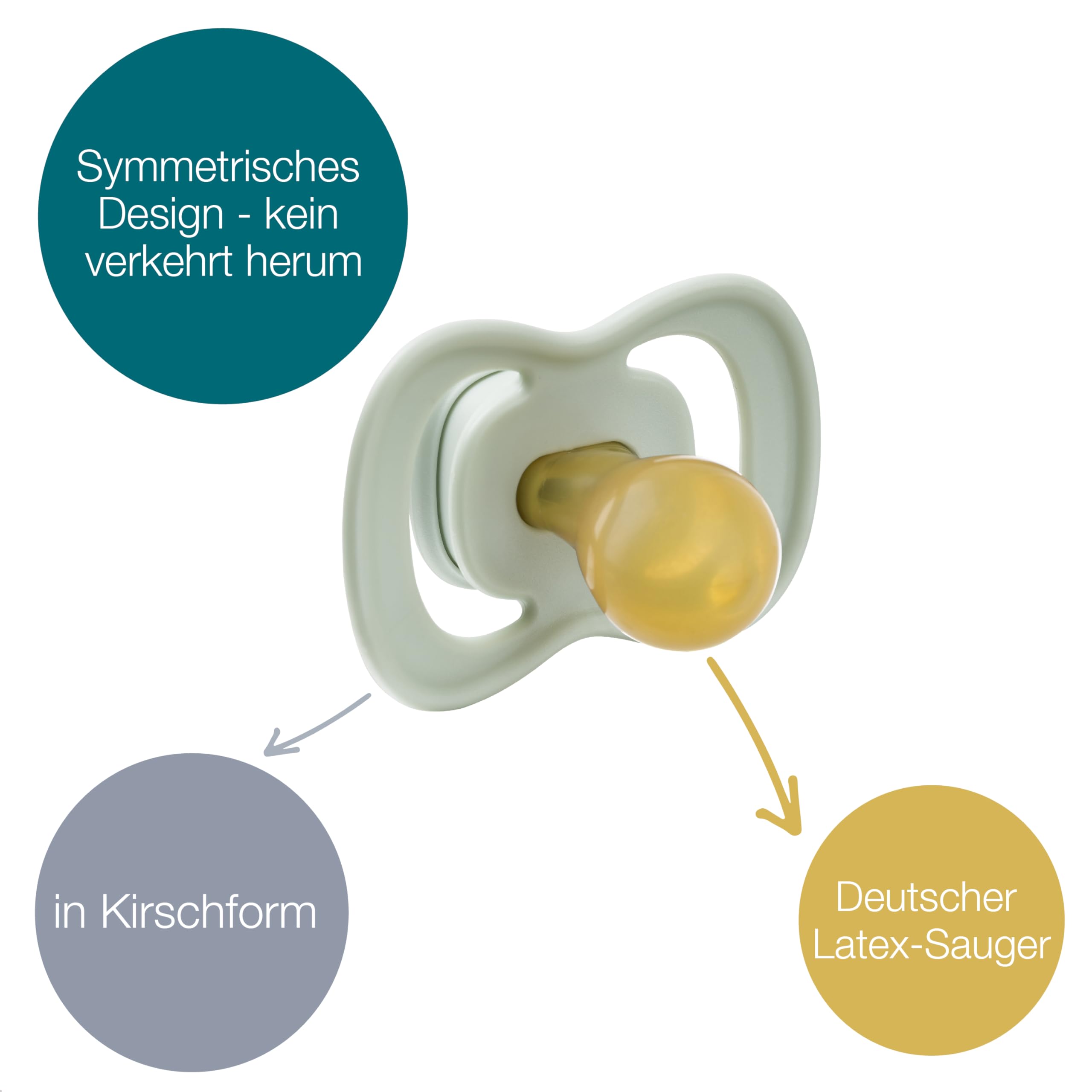 b.box Lunchbox Schnuller Größe 2 Latex 2er Pack ab 6M