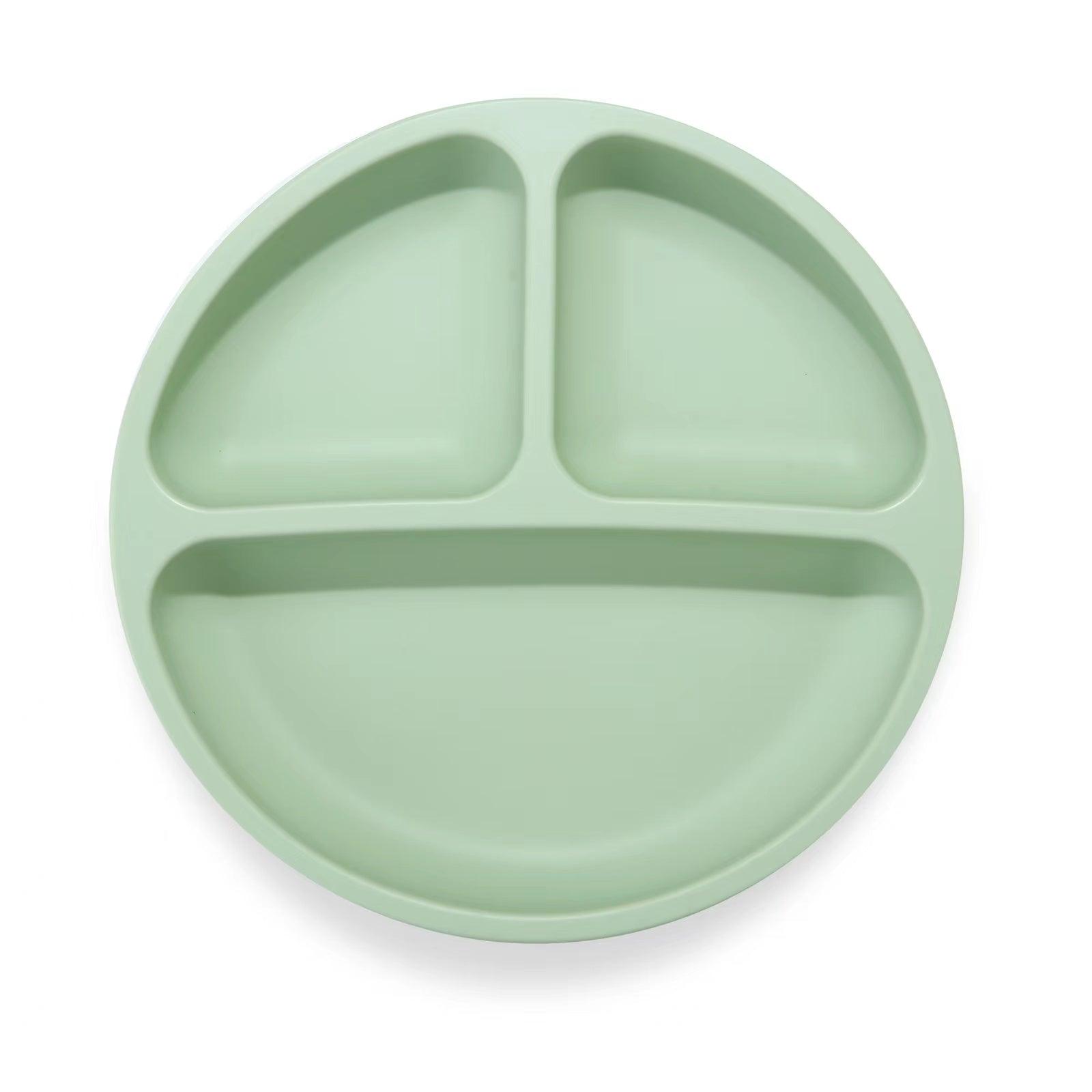 PandaEar Plates Saugteller Silikon unterteilt 3er Pack Blau