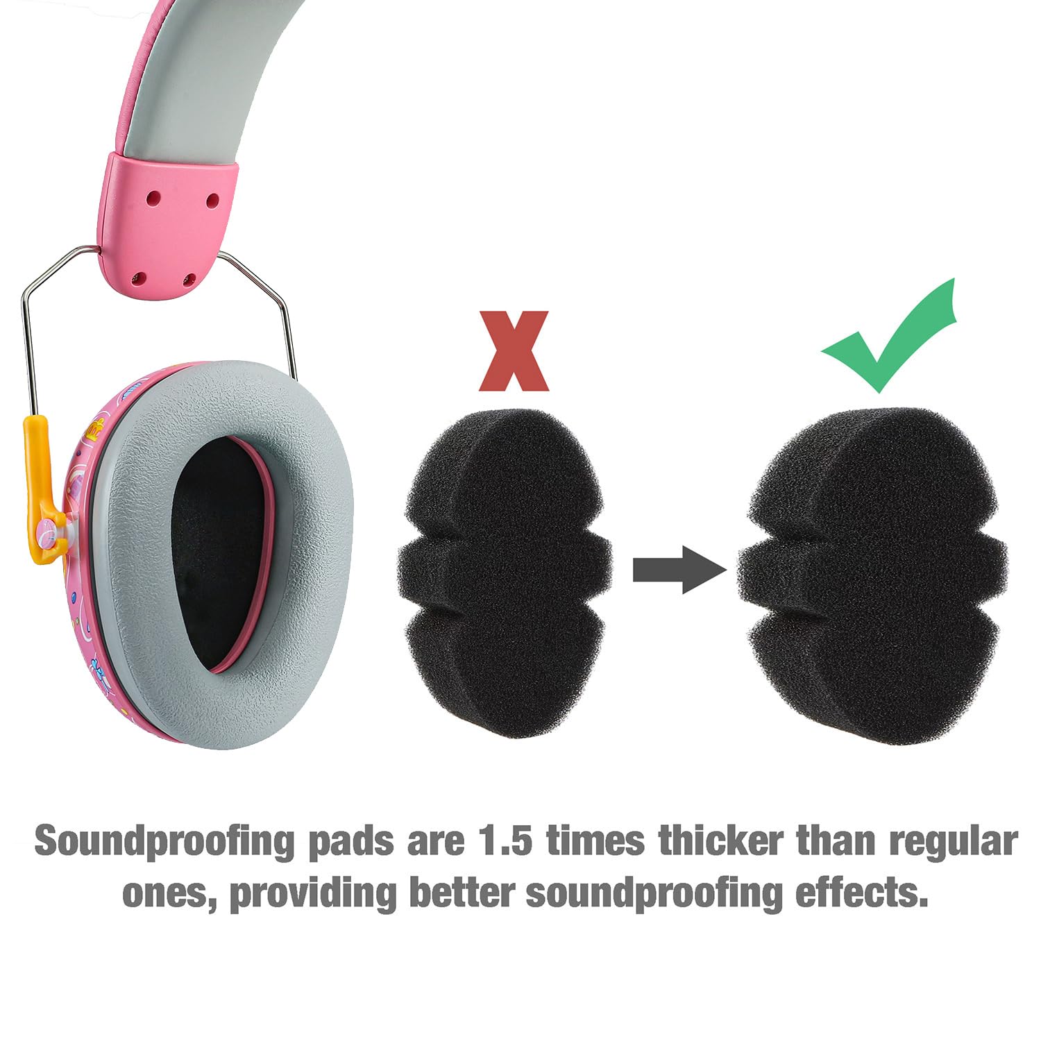 PandaEar Safety Gehörschutz Kinder Pink 28 dB NRR