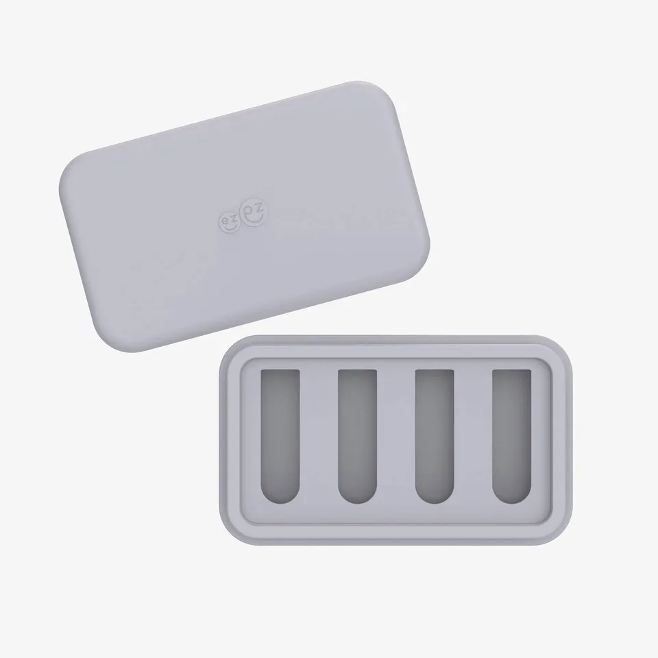 ezpz Pre-Feeding Ice Tray Eisform Pewter für Beikost
