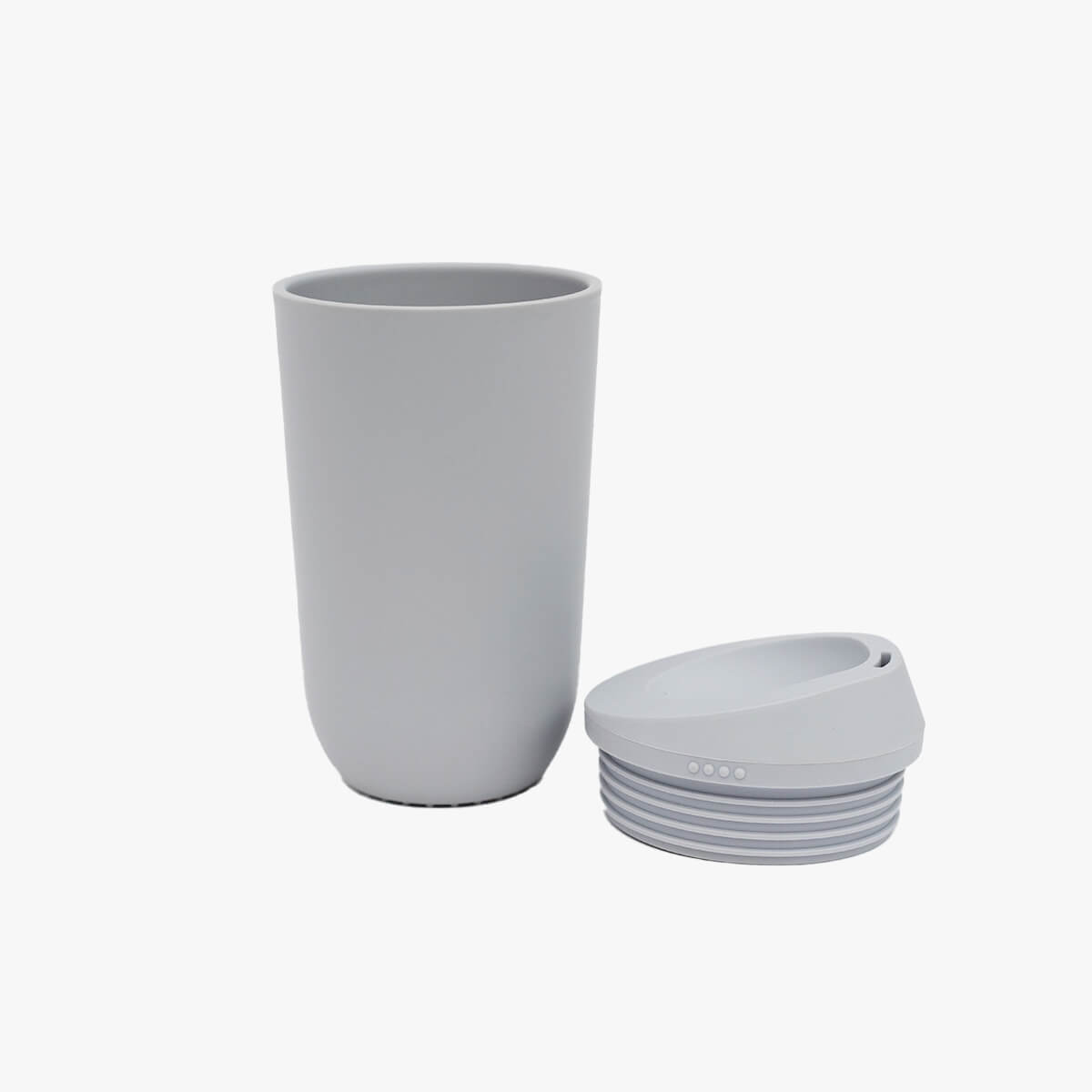ezpz Basics 14oz Cup Becher Pewter mit Deckel 415 ml