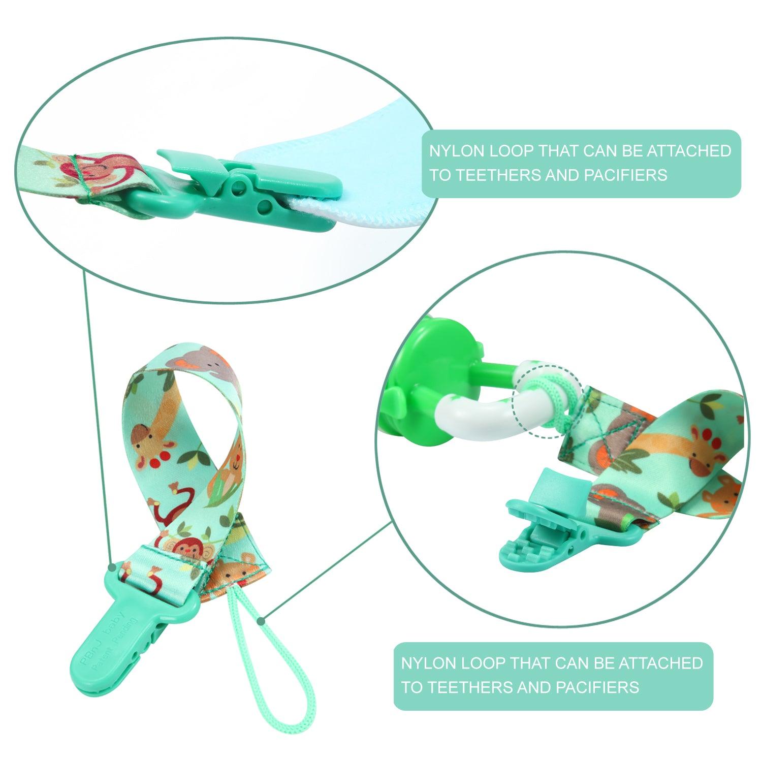 PandaEar Pacifiers Fruchtsauger Silikon 3er-Pack mit Clip BPA-frei