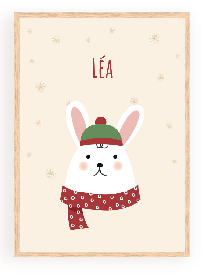 Les Petits Citrons La Papeterie Tiere Weihnachten Poster Renne A4 Rahmen