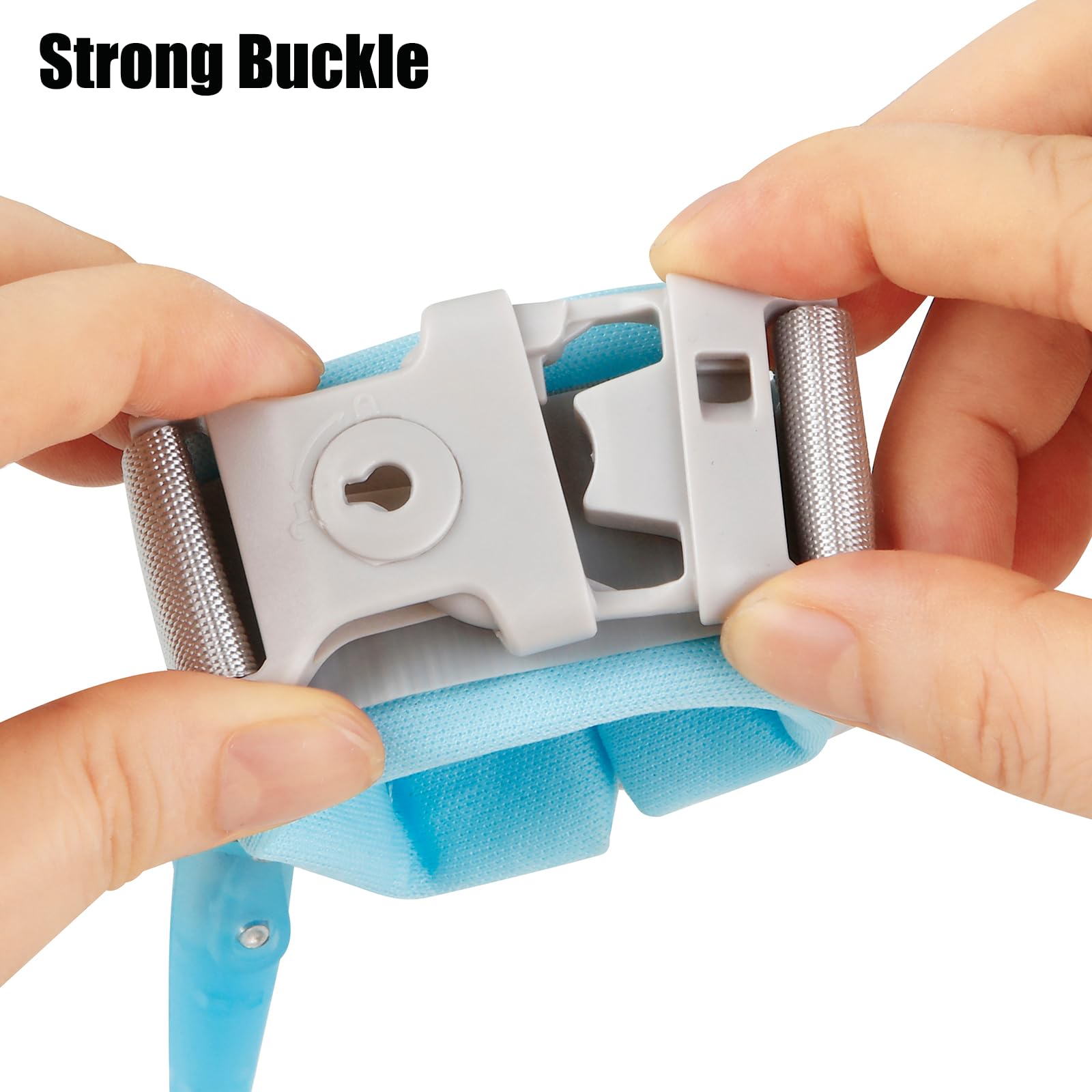 PandaEar Safety Handgelenk-Leine Armband Blau 2,5m verstellbar