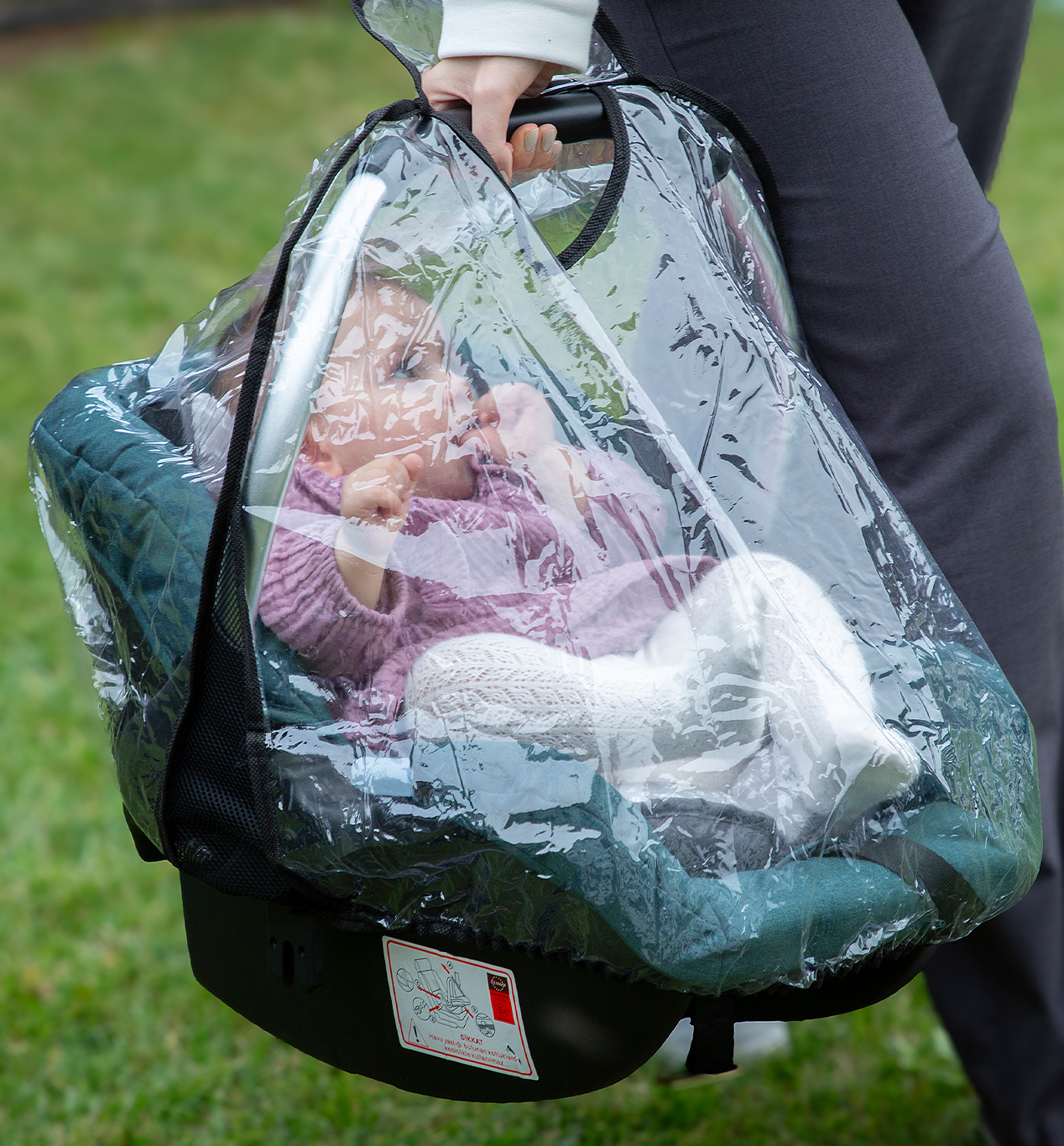 BabyJem Seyahat Regenverdeck Babyschale PVC transparent