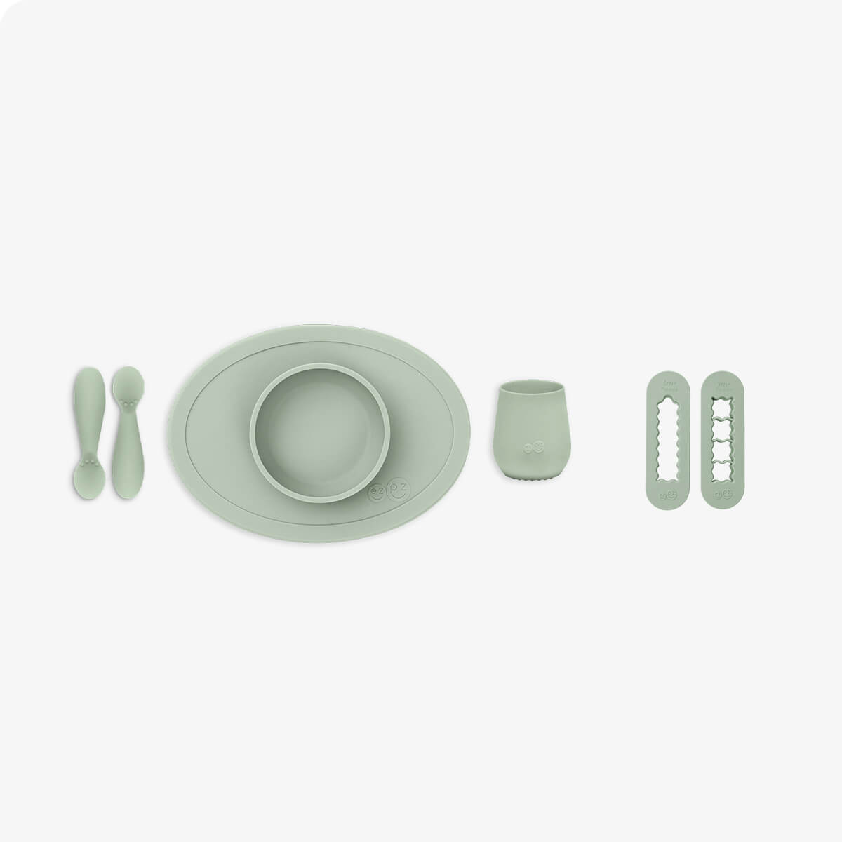 ezpz First Foods Set + BLW Cutters Bundle Sage