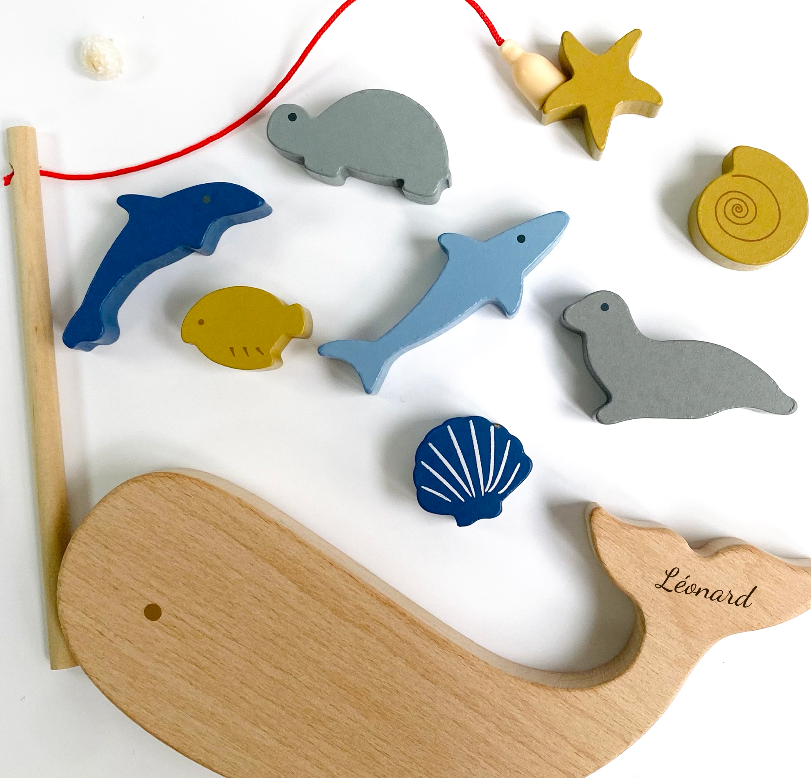 Les Petits Citrons Le Jeu Barnabé Angelspiel Holz magnetisch