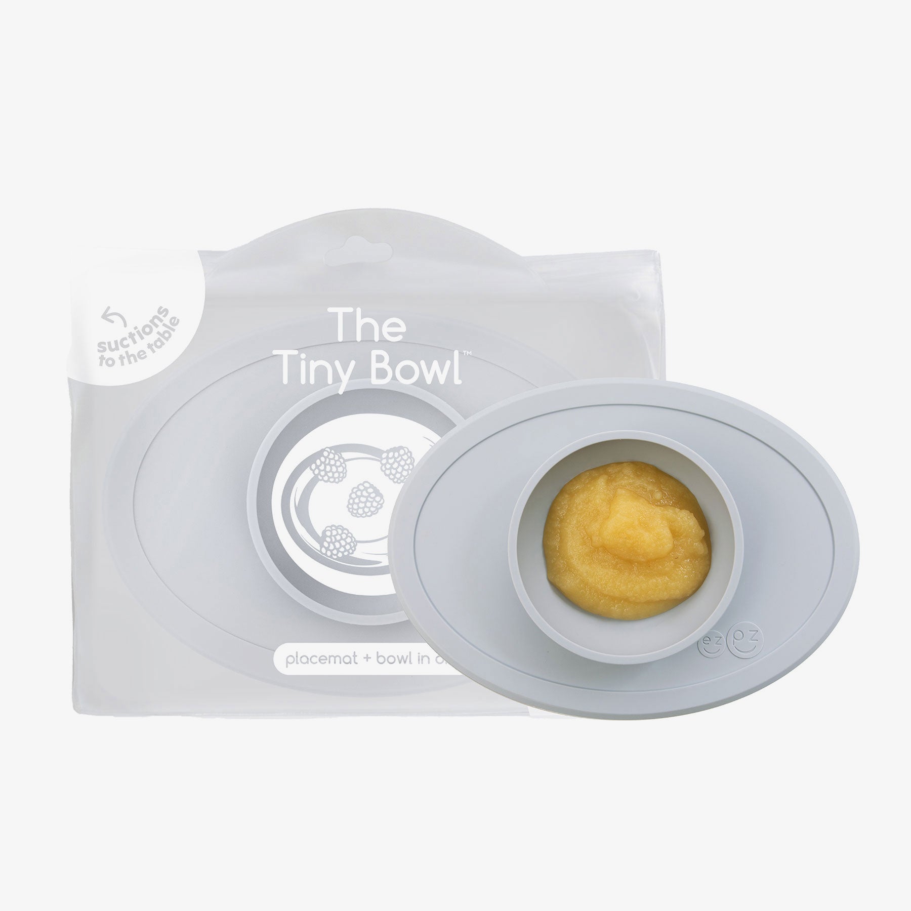 ezpz Tiny Collection Tiny Bowl Saugschüssel Pewter Silikon