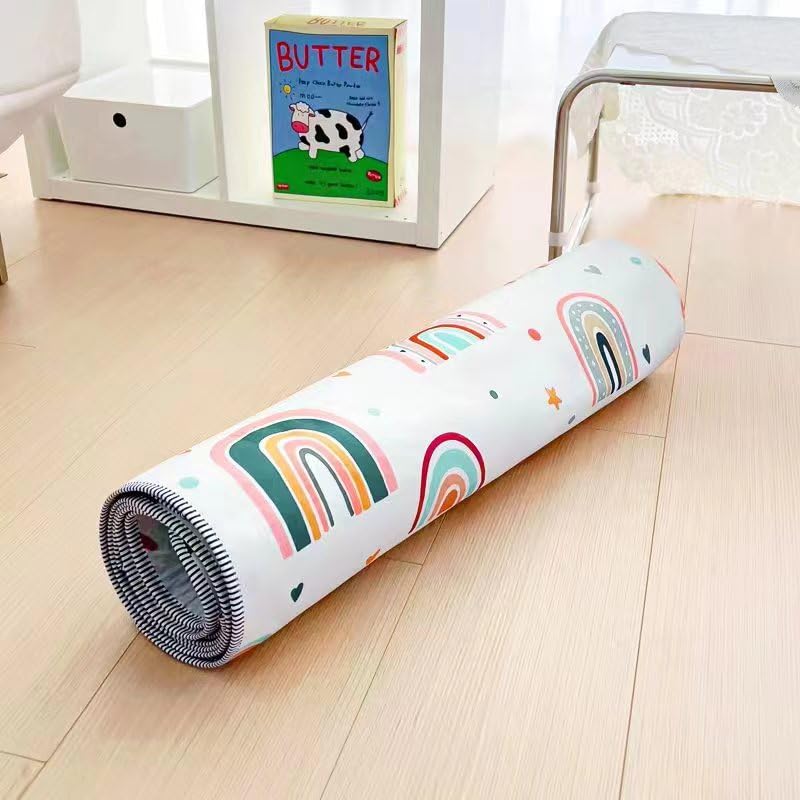 PandaEar Placemats Splat Mat Bodenschutzmatte Regenbogen 130x130
