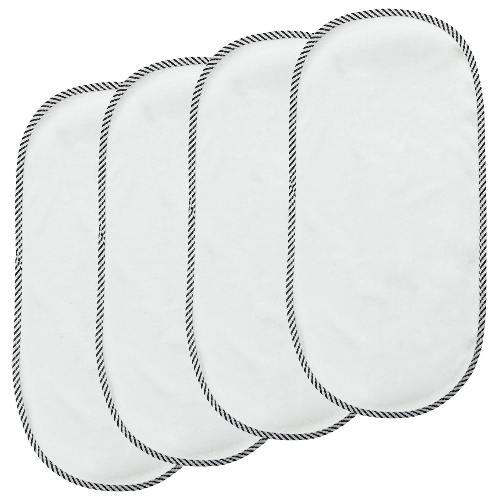 PandaEar Wickelunterlage Weiß 4er-Set 60x30 cm