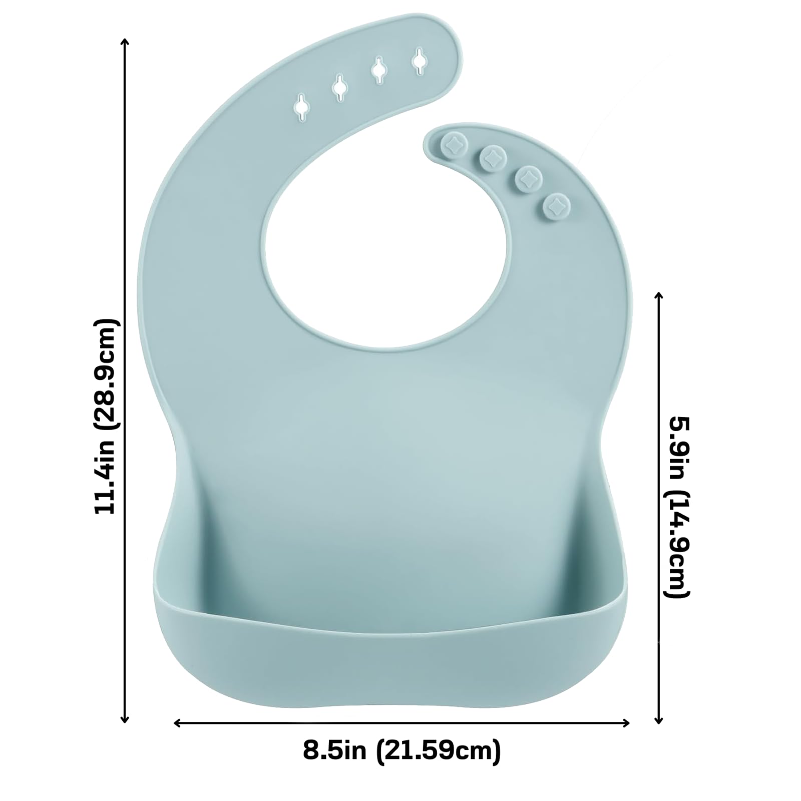 PandaEar Bibs & Burp Cloths Baby Lätzchen 3er Silikon mit Tasche