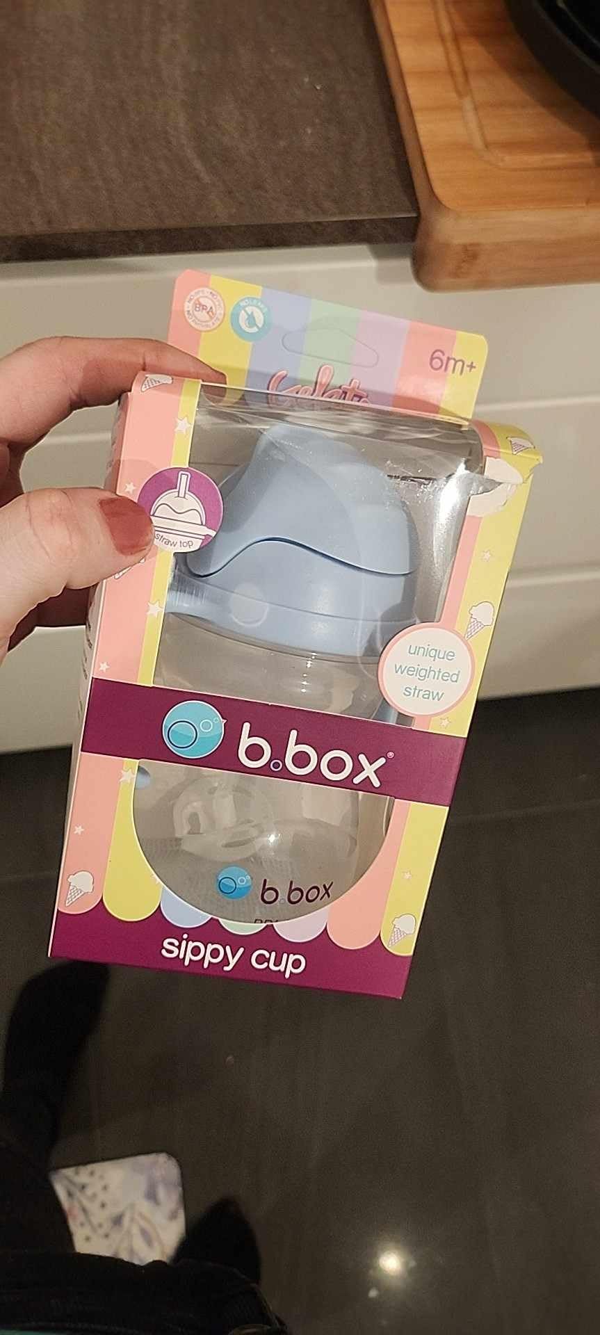 b.box Sippy cups Trinklernbecher 240 ml Bubblegum Blueberry auslaufsicher