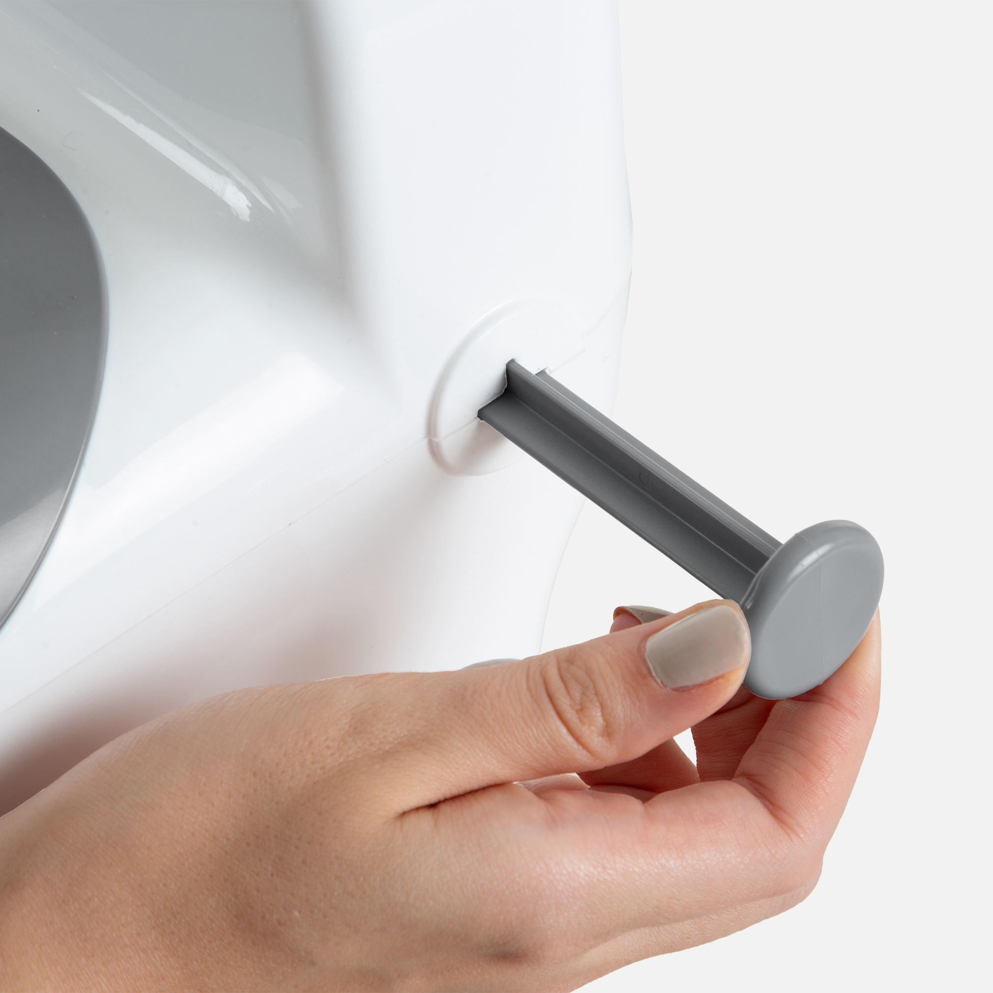 BabyJem Banyo Töpfchen m. Spülsound weiß rutschfest