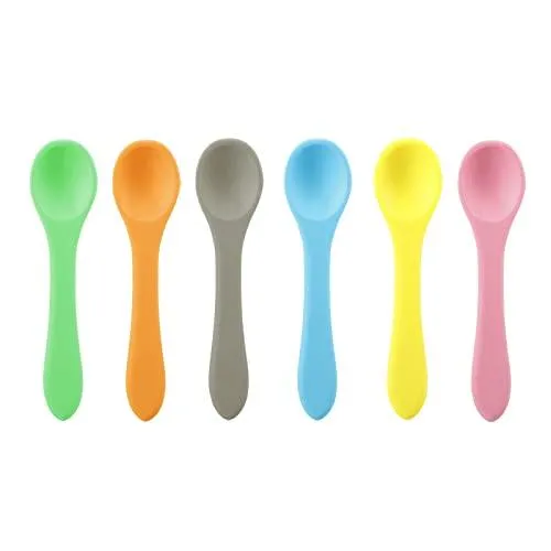 PandaEar Utensils Silikonlöffel 6er Multicolor
