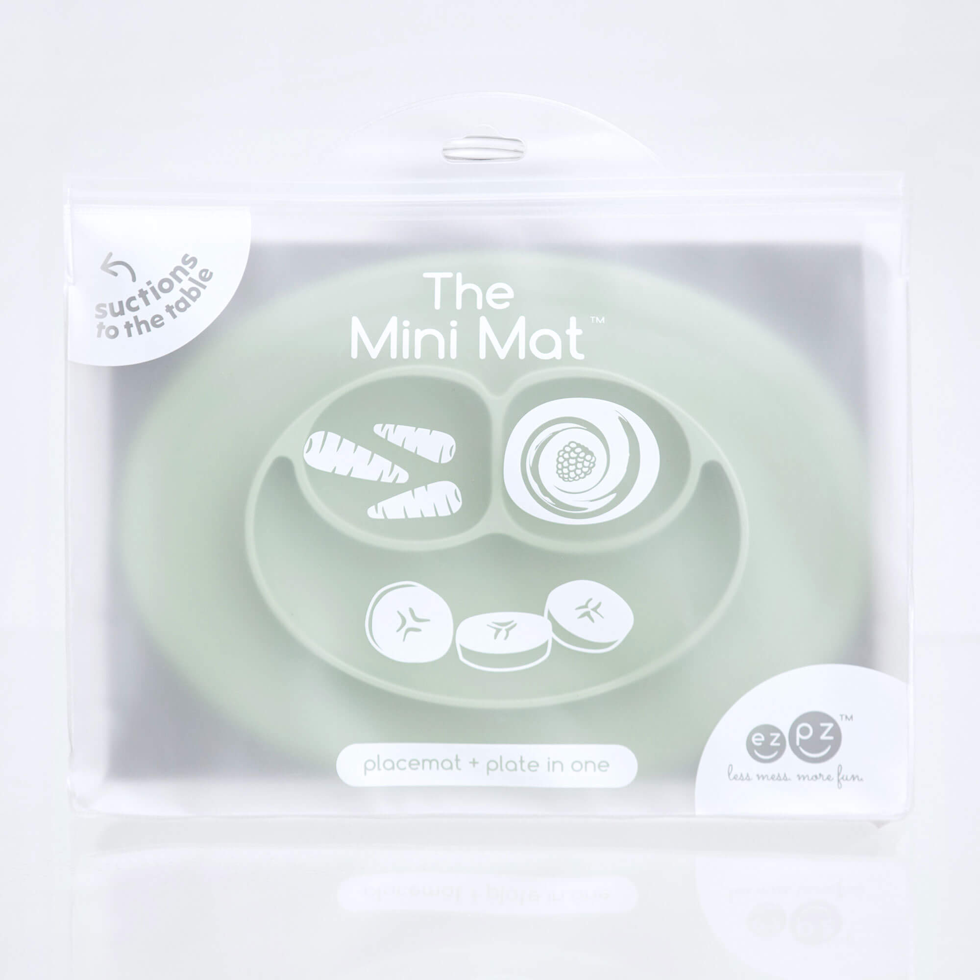 ezpz Mini Collection Mini Mat Kinderteller Sage 5er-Pack