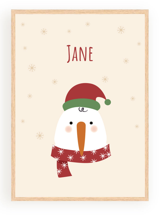 Les Petits Citrons La Papeterie Tiere Weihnachten Poster Renne A4 Rahmen