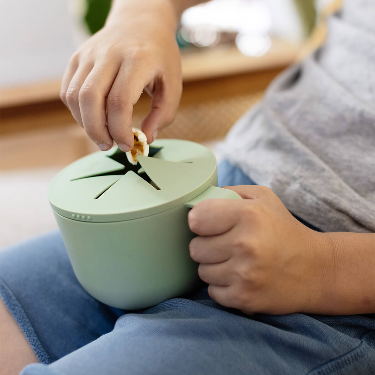 ezpz Accessories Snack Bowl Lid Silikondeckel Sage