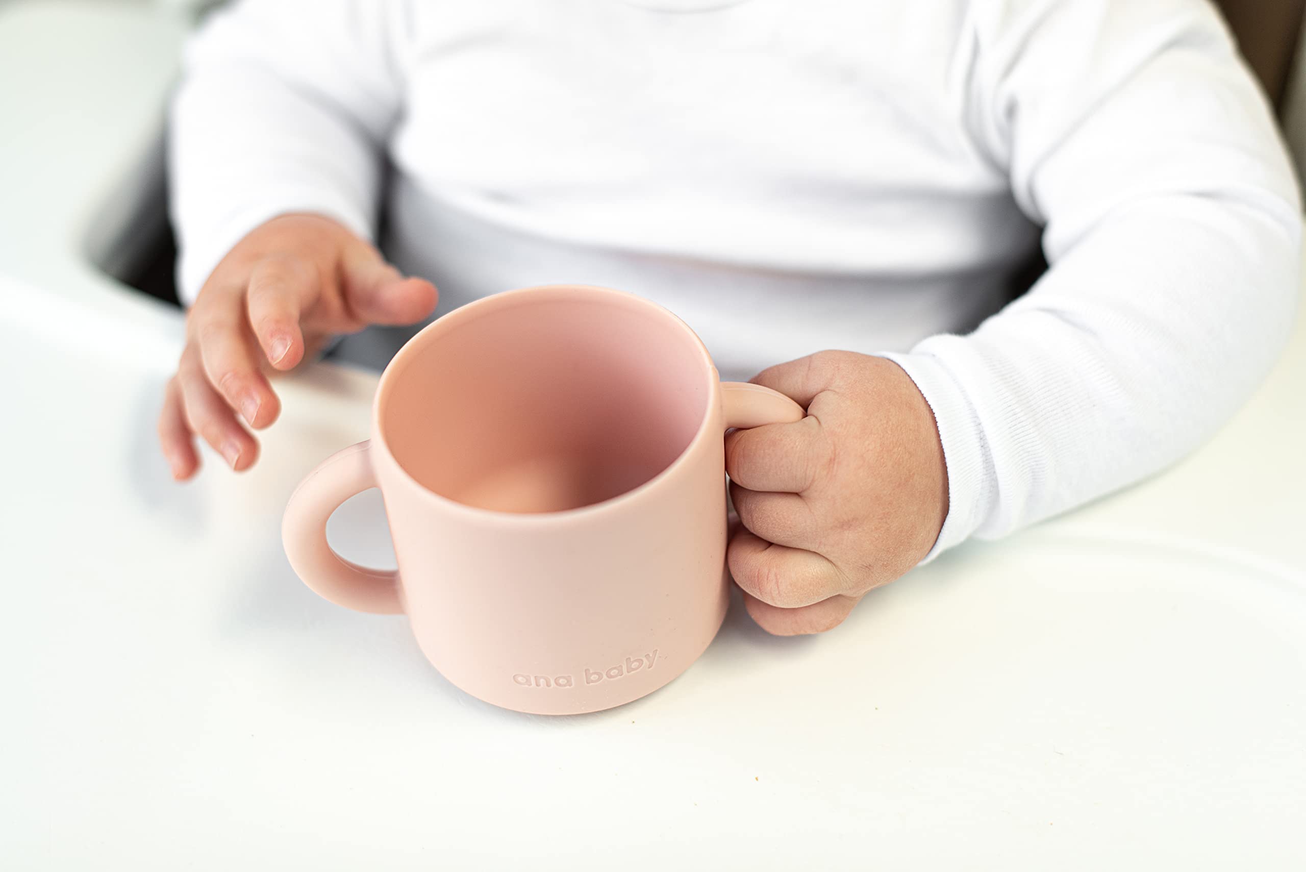 ana baby Weaning Doppelhand-Silikonbecher 2 Stück Trinklernen
