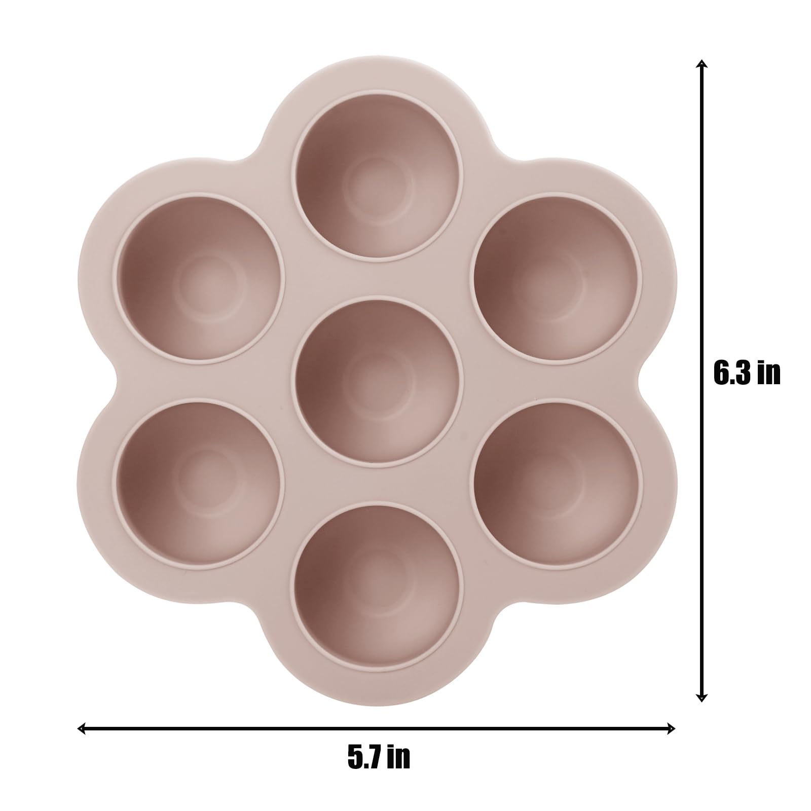 PandaEar Einfrierschale Silikon mit Deckel 3er Babybrei 1oz