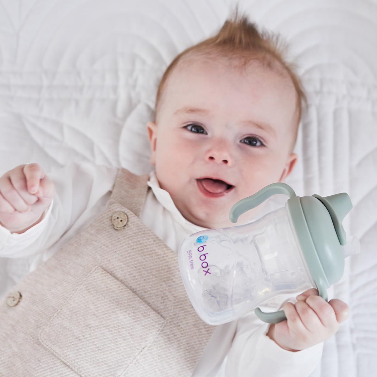 b.box Sippy cups Schnabeltasse Salbeigrün 240 ml auslaufsicher