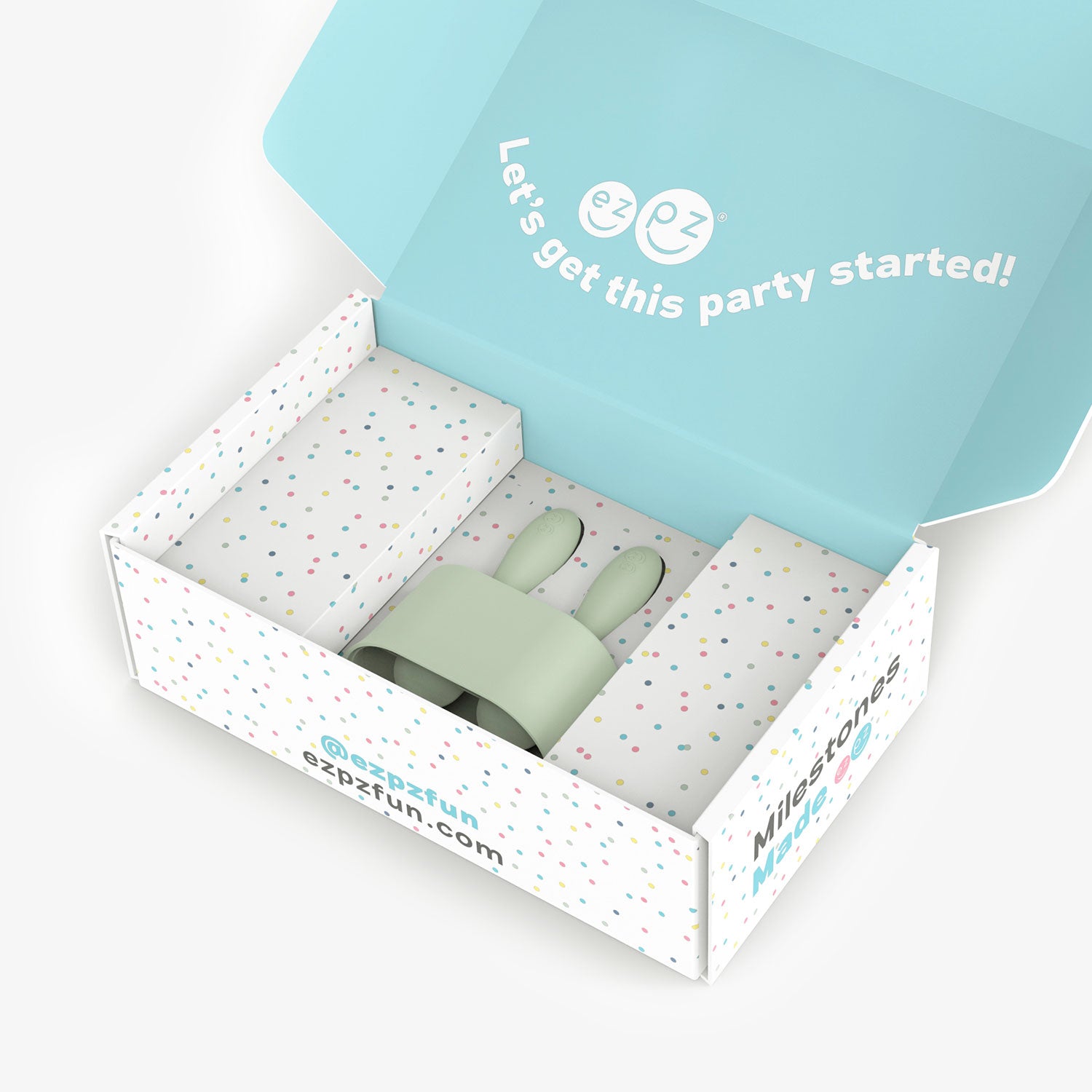 ezpz Kit 1 Beikost Starter Set 5-teilig Sage Silikon