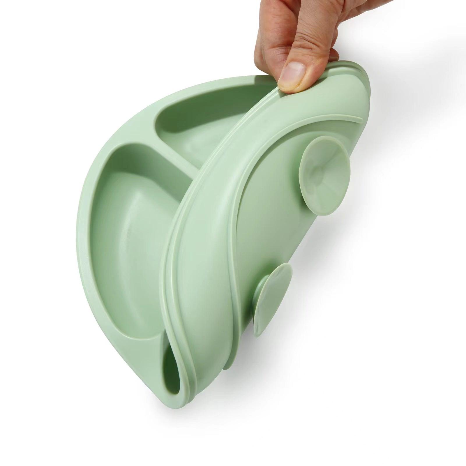 PandaEar Plates Saugteller Silikon unterteilt 3er Pack Blau