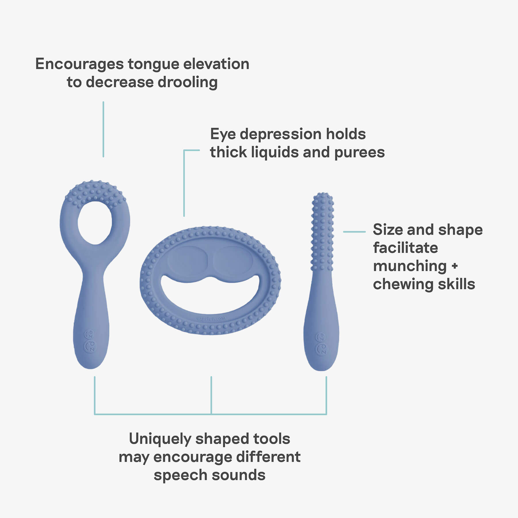 ezpz Pre-Feeding Oral Development Tools Mundtrainer 5er