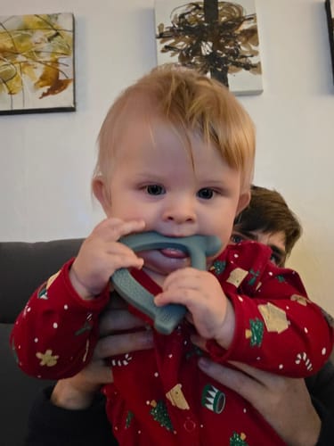 Everyday Baby Teething Rings Beißring Silikon 2er-Pack Gelb Lila