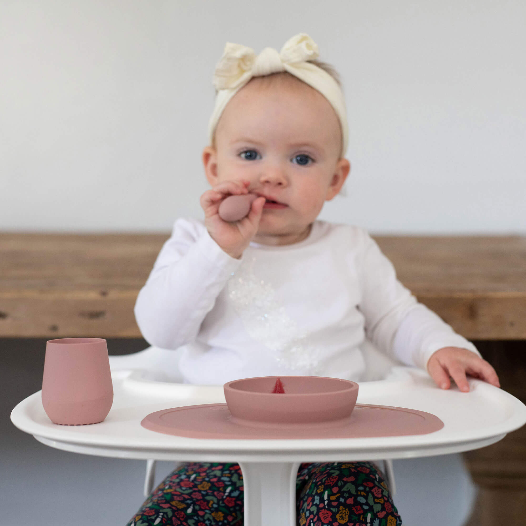 ezpz Kits Ultimate Baby Shower Bundle Geschirr Blush
