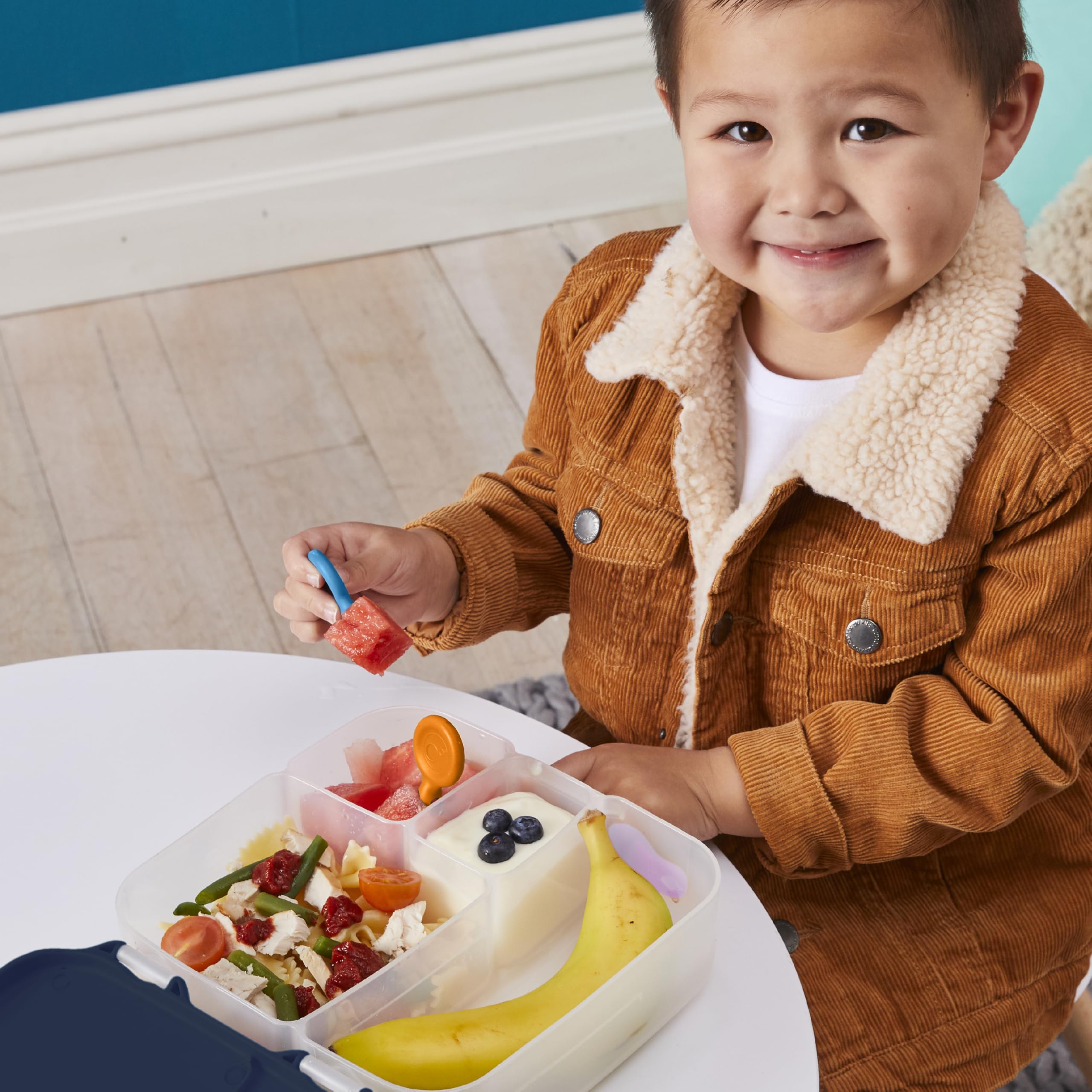 b.box Lunchbox Mini-Gabel Spieße 3er-Pack Kinder