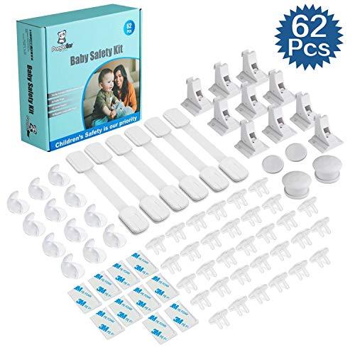PandaEar Safety Accessories Kindersicherung Set 62tlg transparent