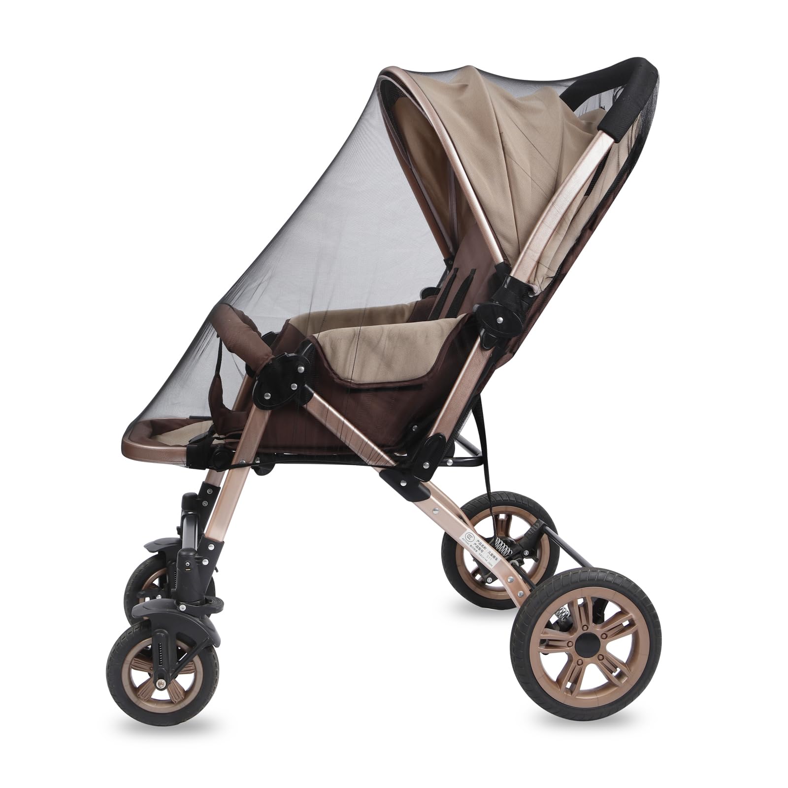 PandaEar Moskitonetz Kinderwagen Schwarz 2er-Set