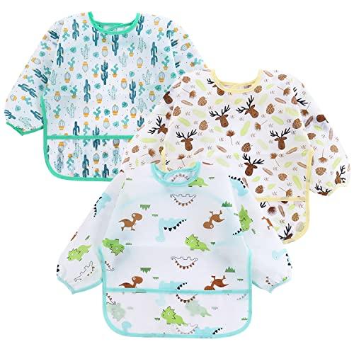PandaEar Bibs Ärmellätzchen 3er-Pack 6-24 Monate