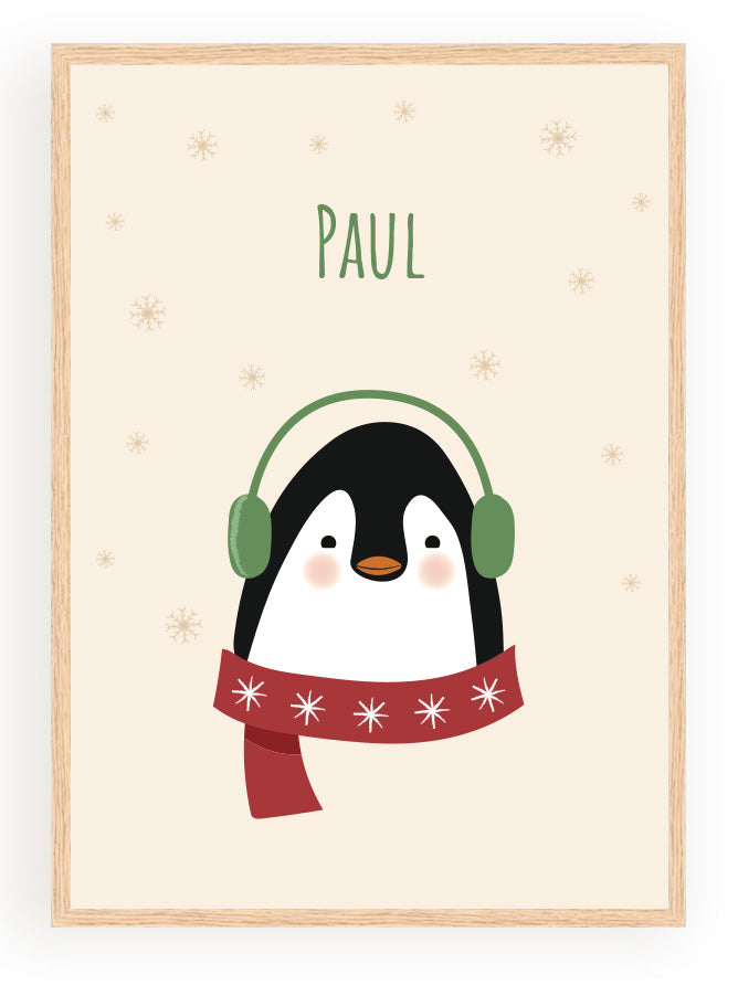 Les Petits Citrons La Papeterie Tiere Weihnachten Poster Renne A4 Rahmen